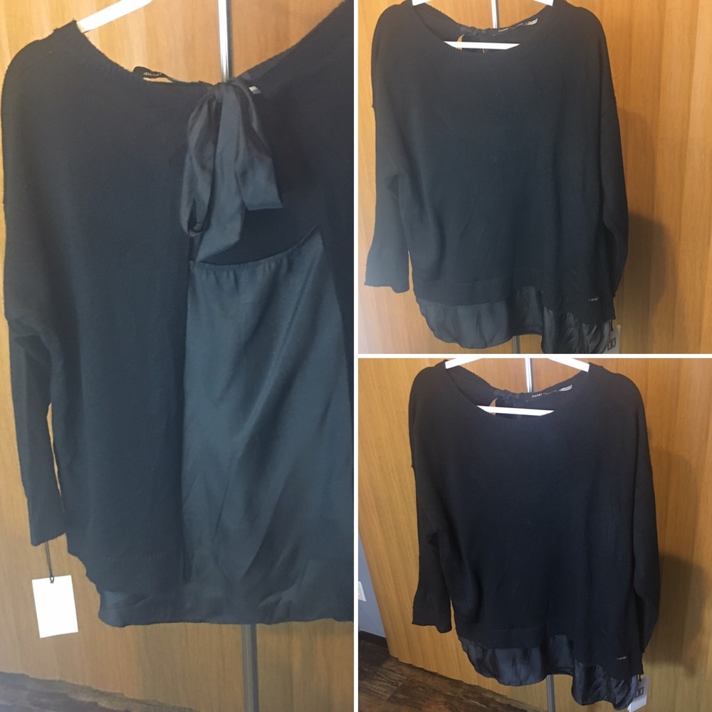 Ivanka Trump chiffon smock style sweater Large